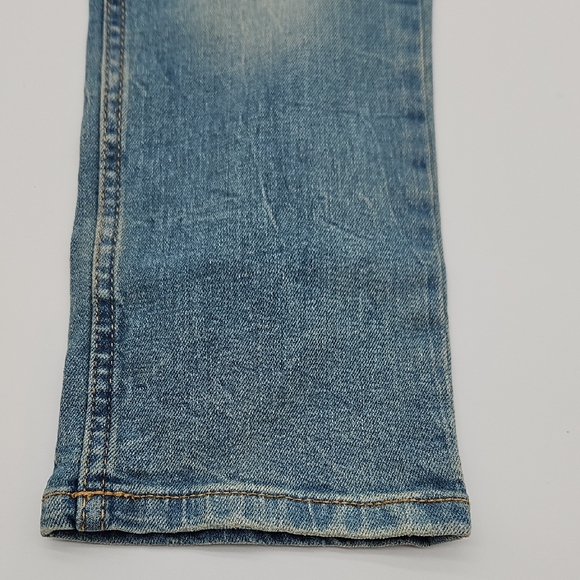 Cat & Jack Kid's Faded Blue Straight Jeans Adjustable Waist Size 6 - Picture 2 of 7